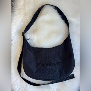 Disney Mickey Mouse Black Shoulder Crescent Style Bag